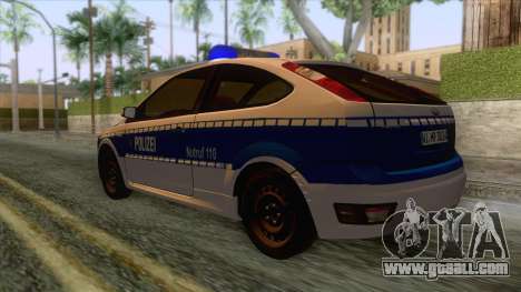 Ford Focus ST Polizei Hessen for GTA San Andreas