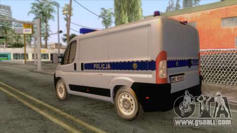 Citroen Jumper Polskiej Policji for GTA San Andreas