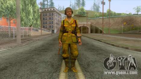 World War II - Camouflage Taiwanese Soldier for GTA San Andreas
