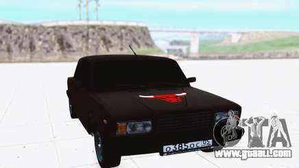 VAZ 2107 black for GTA San Andreas