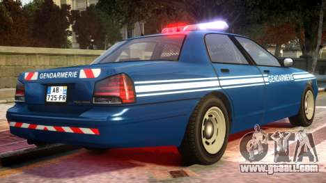 Vapid Stanier Gendarmerie National for GTA 4