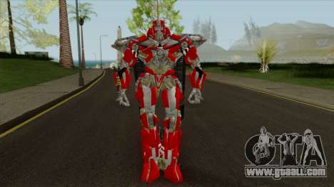 Transformers Dotm Sentinel Prime for GTA San Andreas