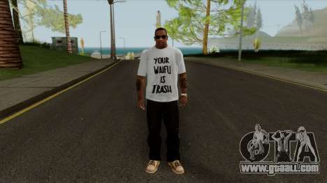 Your Waifu is Trash T-Shirt for GTA San Andreas