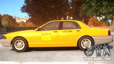 Vapid Stanier 2th gen Taxi for GTA 4