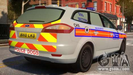 Ford Mondeo Dog Section Metropolitan Police for GTA 4