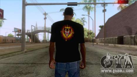 Gucci Angry Cat T-Shirt Black for GTA San Andreas
