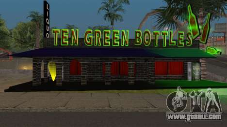 New Ten Green Bottles and Bar Interior for GTA San Andreas