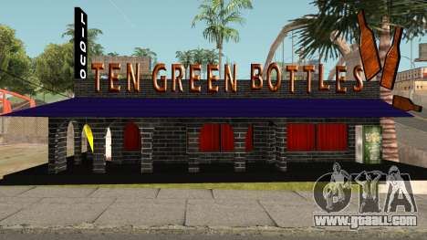 New Ten Green Bottles and Bar Interior for GTA San Andreas