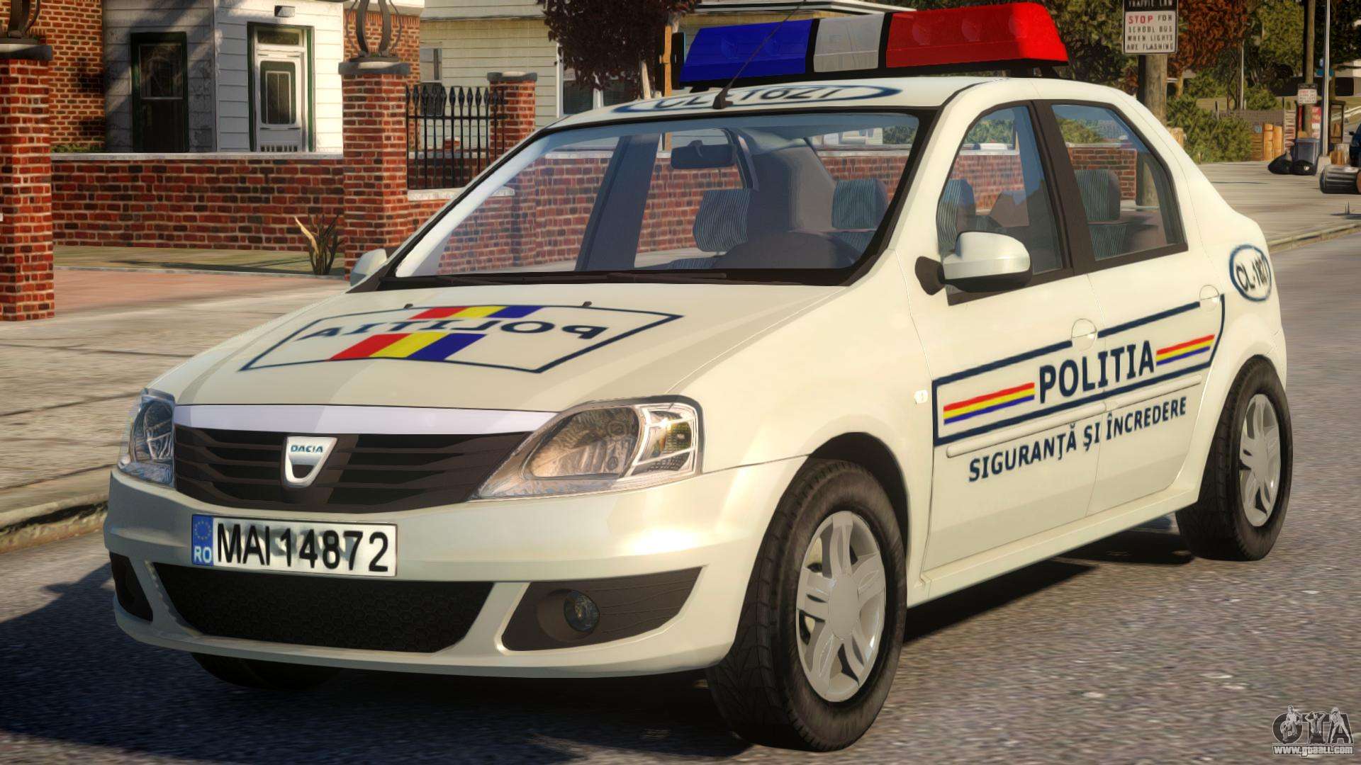 Dacia Logan Police For Gta 4