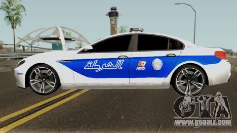 BMW M6 F13 Gran Coupe 2014 Algeria Police for GTA San Andreas