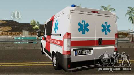 Fiat Ducato Lithuanian Ambulance for GTA San Andreas