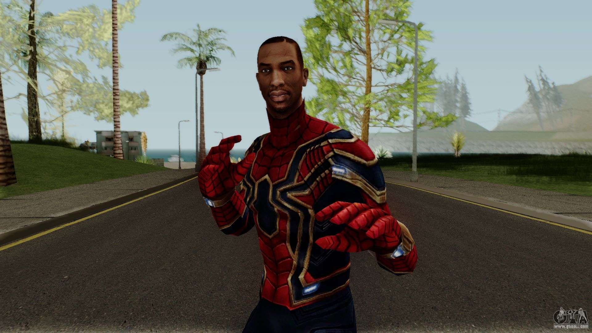 CJ Spiderman for GTA San Andreas