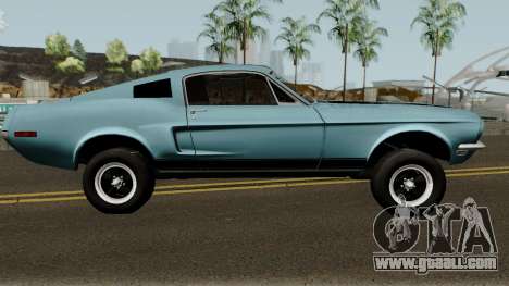 Ford Mustang GT390 Bullitt Edition 1968 for GTA San Andreas