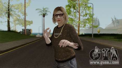 After Hours DLC Skin Female With Normal Map for GTA San Andreas