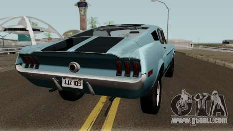 Ford Mustang GT390 Bullitt Edition 1968 for GTA San Andreas