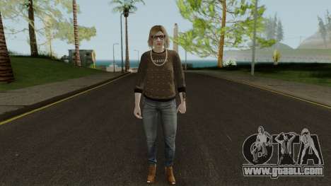 After Hours DLC Skin Female With Normal Map for GTA San Andreas