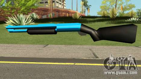 Chromegun Blue for GTA San Andreas