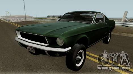 Ford Mustang GT390 Bullitt Edition 1968 for GTA San Andreas