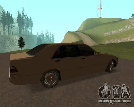 Mercedes-Benz w140 S600 Low Poly for GTA San Andreas