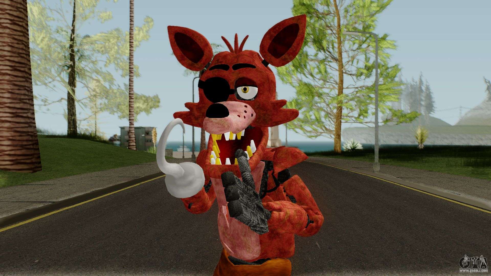 GTA 5 Mods FNAF Withered Foxy - GTA 5 Mods Website