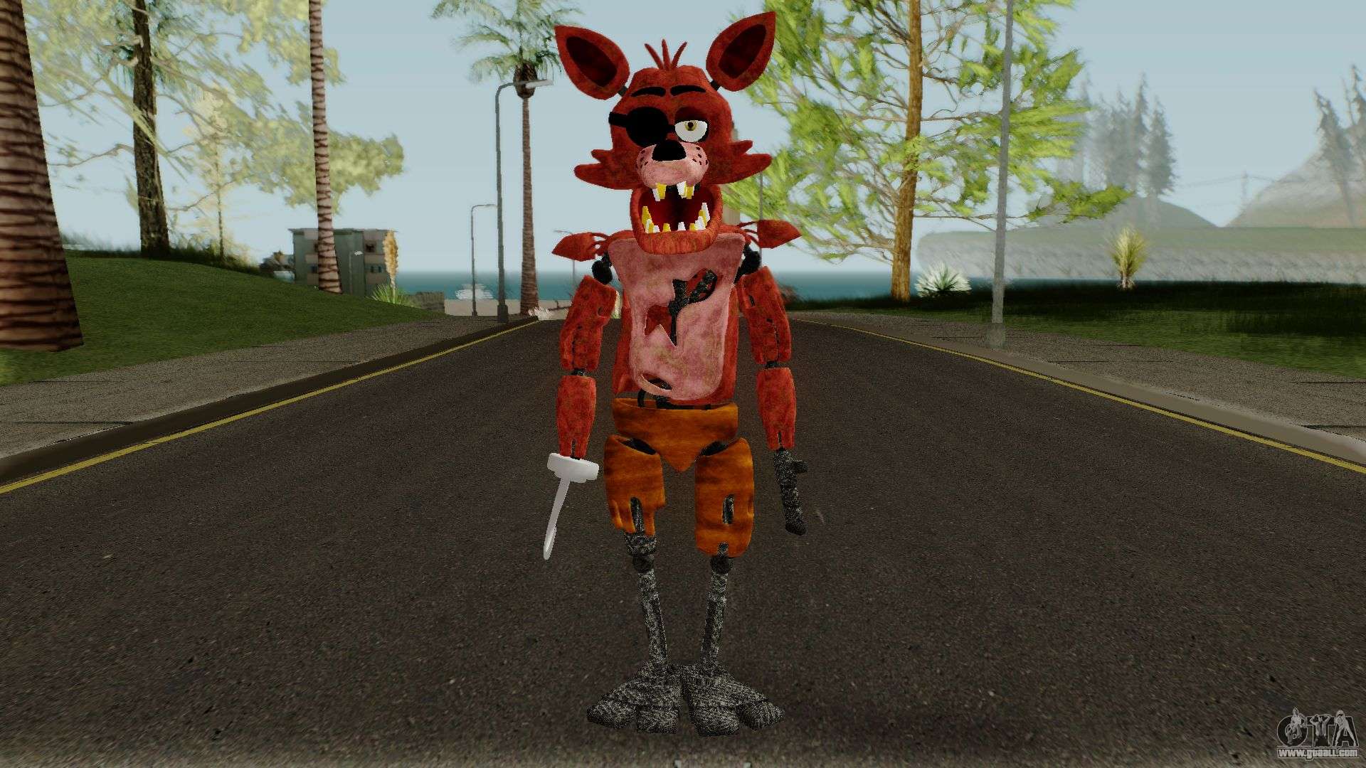 Withered Foxy (FNAF 2) for GTA San Andreas