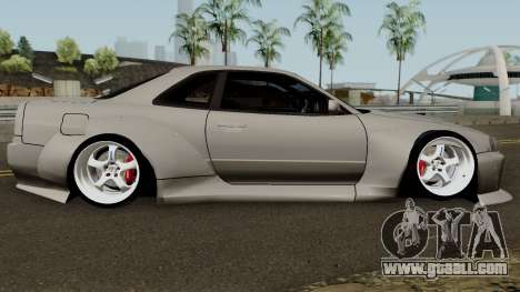 Nissan Skyline GT-R Mk.X Widebody (R34) for GTA San Andreas