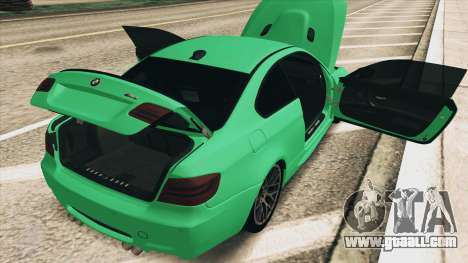 BMW M3 E92 Green Coupe for GTA San Andreas