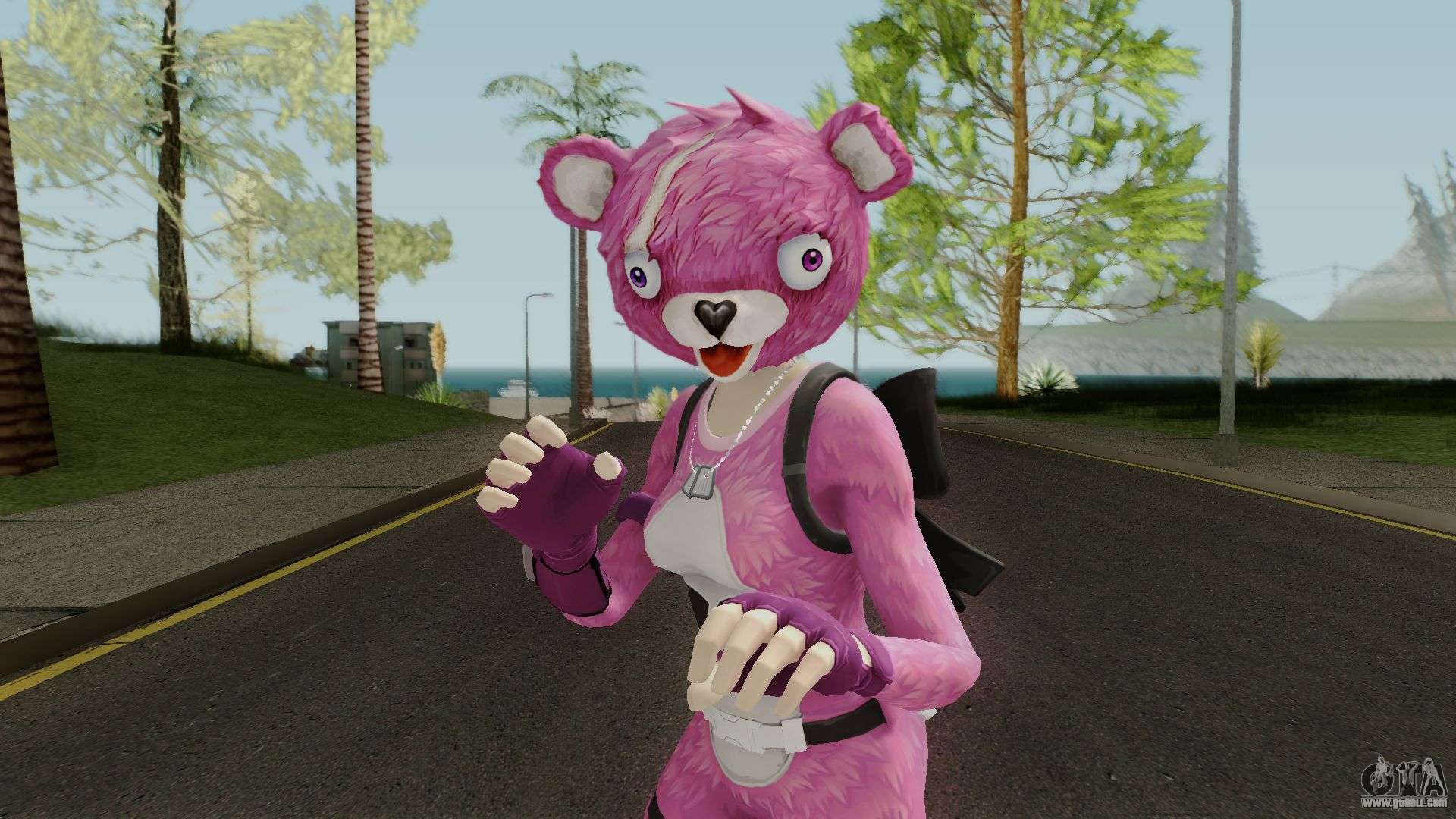 Fortnite Pink Teddy Bear for GTA San Andreas - 1920 x 1080 jpeg 292kB