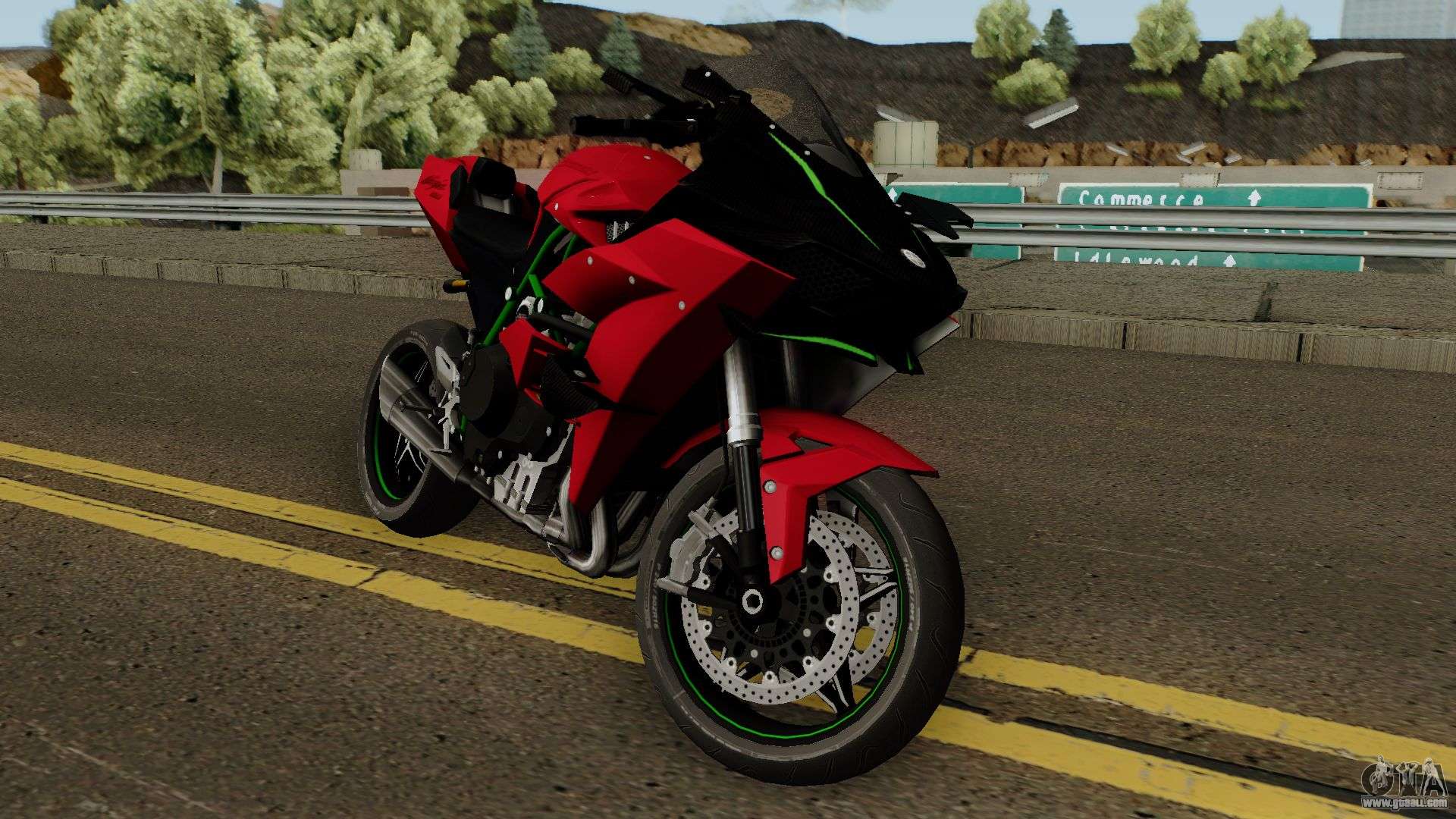 Download Kawasaki Ninja H2R 2015 for GTA San Andreas (iOS, Android)