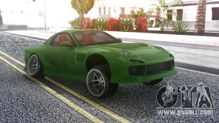 Mazda RX-7 Green Drift for GTA San Andreas