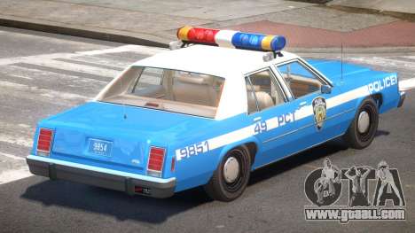 Ford LTD Crown Victoria NYC Police 1986 for GTA 4