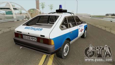 21418 AZLK Moskvich (Municipal Police) for GTA San Andreas