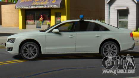 Audi A8 2013 Administration of the region for GTA San Andreas