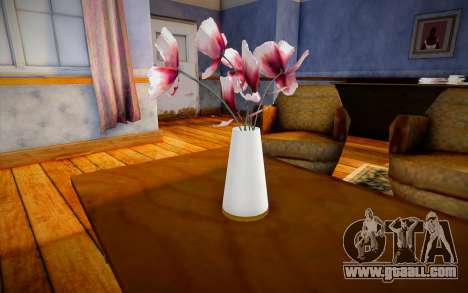 Vase with poppies for GTA San Andreas