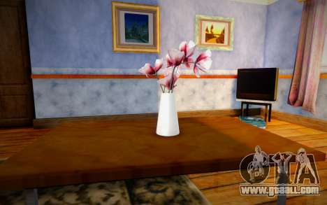 Vase with poppies for GTA San Andreas