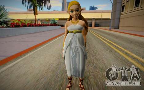 Zelda Goddes Dress Breath Of The Wild for GTA San Andreas