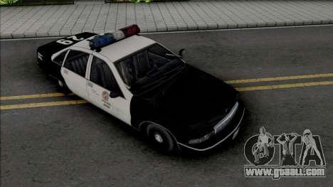 Chevrolet Caprice 1992 LAPD Improved for GTA San Andreas