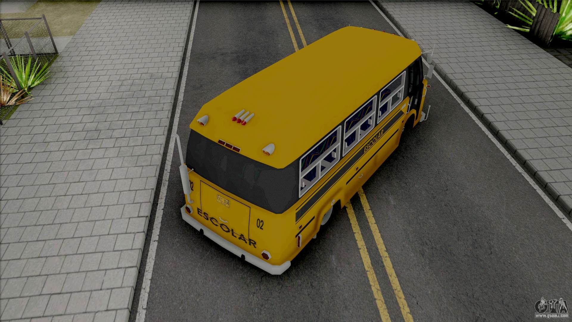 Download Dodge Bus Escolar (Hotdog) for GTA San Andreas