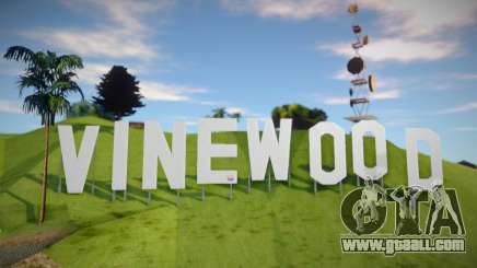 Vinewood Sign From GTA V for GTA San Andreas