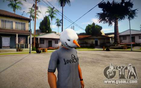 Snowman mask (GTA V Old Gen Xmas) for GTA San Andreas