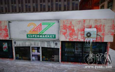 Winter 24hours Supermarket for GTA San Andreas