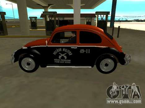 Volkswagen Beetle 1969 Paulista Patrol Radio for GTA San Andreas
