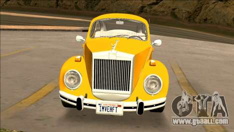 Volkswagen Beetle Mini Rolls Royce 1971 - Brazil for GTA San Andreas