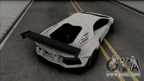 Lamborghini Aventador LP700-4 Liberty Walk for GTA San Andreas