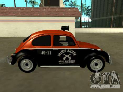 Volkswagen Beetle 1969 Paulista Patrol Radio for GTA San Andreas