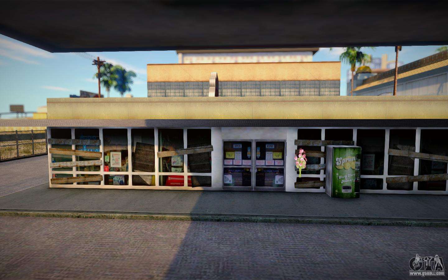 Download Busy gas station in Los Santos V 2.0 for GTA San Andreas