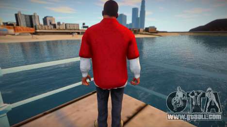 Franklin in a red shirt for GTA San Andreas