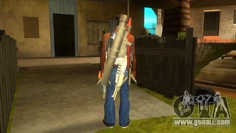The weapon behind his back for GTA San Andreas