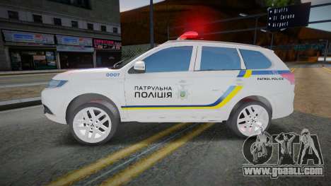Mitsubishi Outlander - Ukrainian Police Patrol for GTA San Andreas