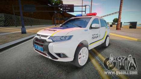 Mitsubishi Outlander - Ukrainian Police Patrol for GTA San Andreas
